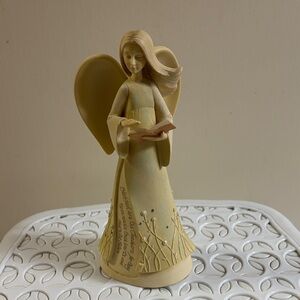 Elegant Cream Angel Figurine